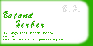 botond herber business card